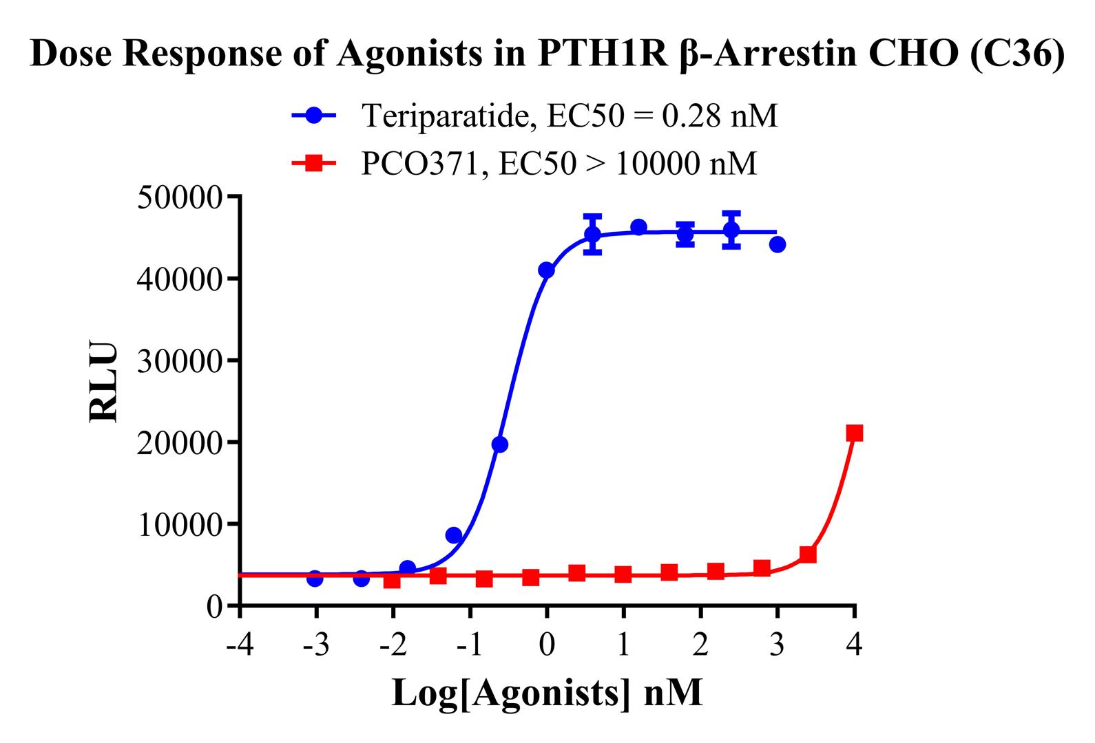 CHO-K1 Human PTH1R β-Arrestin Cell Line